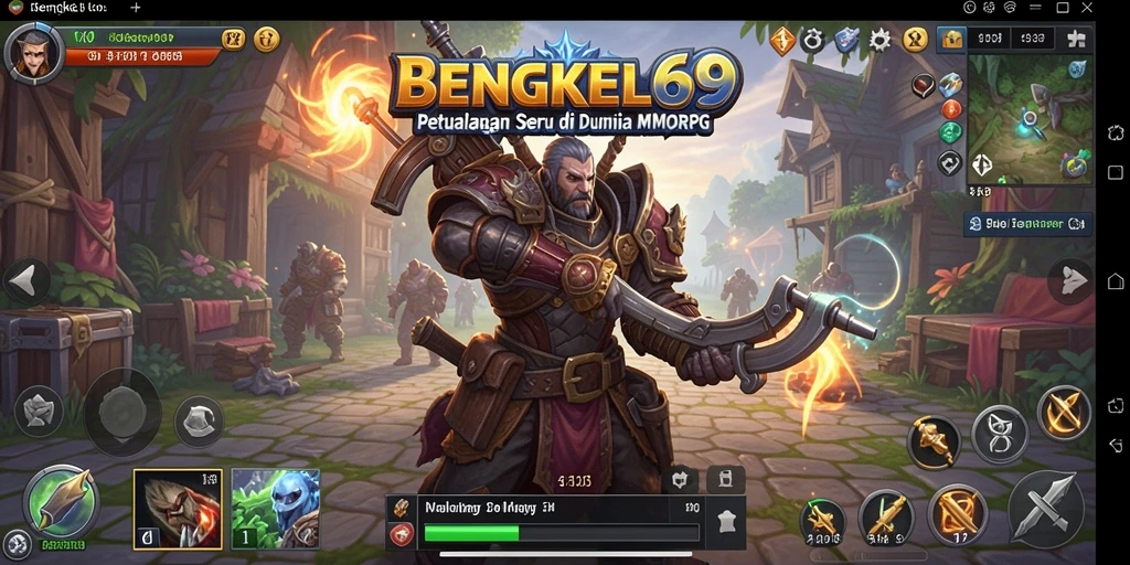 Tangkapan layar gameplay BENGKEL69 yang menampilkan aksi seru dan dunia yang menakjubkan.