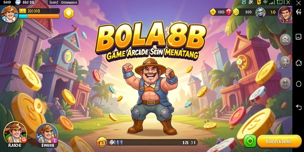 Screenshot BOLA88 menampilkan aksi seru dalam gameplay Arcade.
