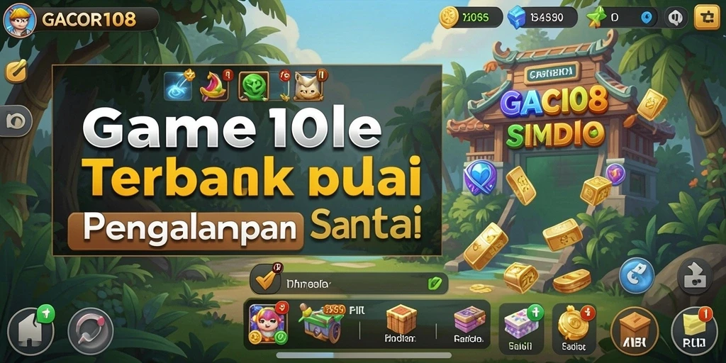 Tampilan menarik GACOR108 yang menggugah selera bermain.