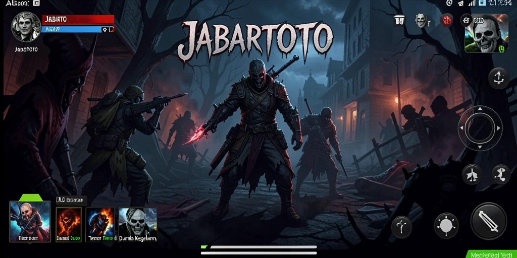 Screenshot JABARTOTO menampilkan gameplay menegangkan di dunia kegelapan.