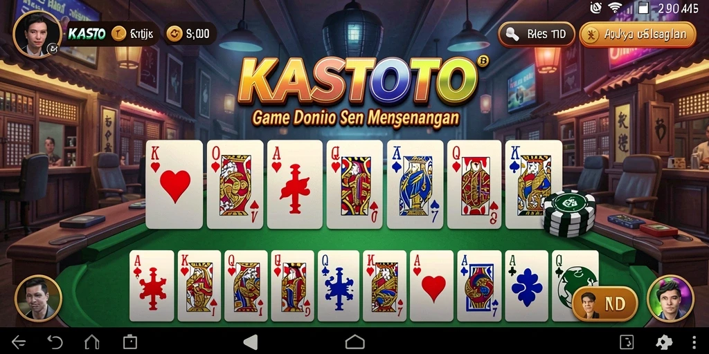 Tampilan gameplay KASTOTO yang menarik dan interaktif.