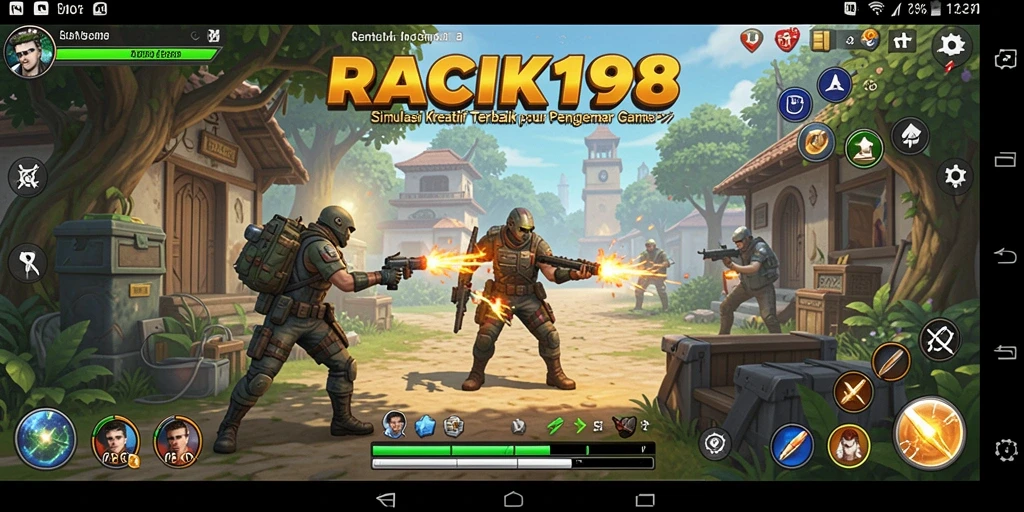 Tampilan gameplay menarik dari RACIK198 dalam simulasi kreatif.