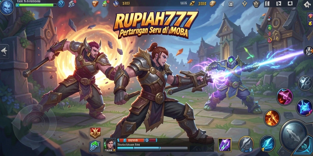 Gameplay MOBA yang mendebarkan di RUPIAH777.