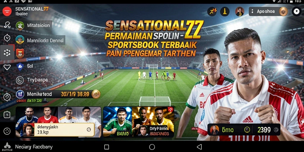 Screenshot utama SENSATIONAL77 menampilkan gameplay sportsbook yang menarik.