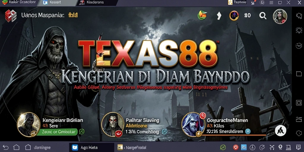 Screenshot dari gameplay TEXAS88 yang menunjukkan kengerian dan suasana mencekam.