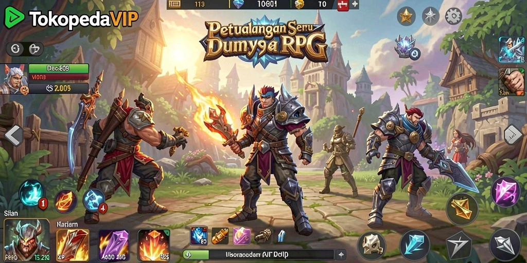 Gameplay seru di TOKOPEDIAVIP dengan elemen RPG yang menarik.