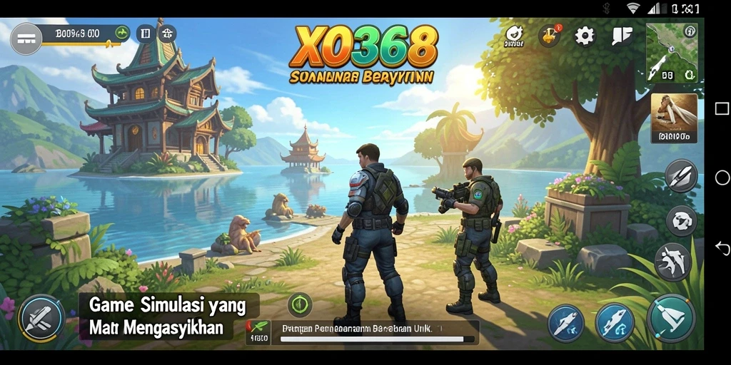 Tangkapan layar utama XO368 menampilkan gameplay simulasi yang realistis dan mengasyikkan.